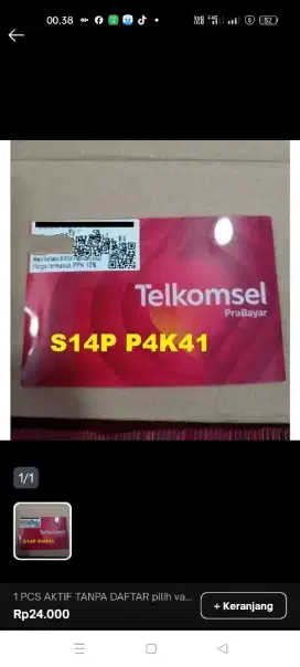 SUDAH REGISTRASI AKTIF TINGAL PAKAI KARTU PERDANA SIMPATI TELKOMSEL