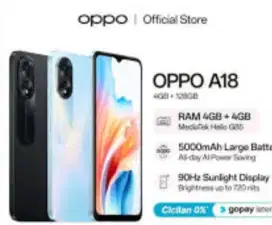 Dijual Oppo A18 Thun 2025