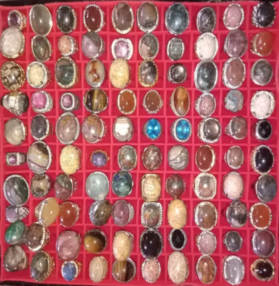 Jual borongan cincin batu asli