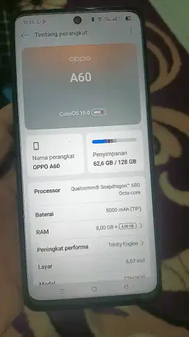Oppo A60 ram 8/128
