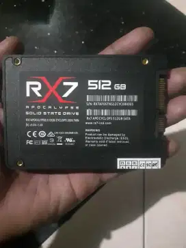SSD 512gb.. Rx7 baru sebulan belum .