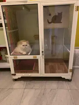 kandang kucing lengkap accesories