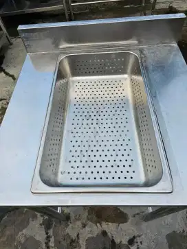 Meja untuk tirisan
Ukuran meja P60 x L60 x T85
Ukuran rak P 47 x L 50