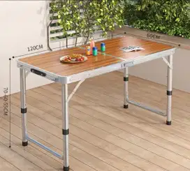 Meja Lipat/Meja Koper Alumunium/ Meja Portable