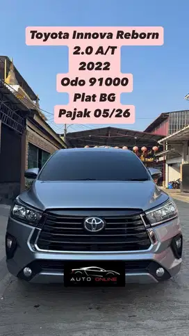 Toyota Innova Reborn G 2.0 A/T 2022