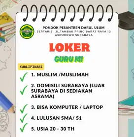 Lowongan guru mi