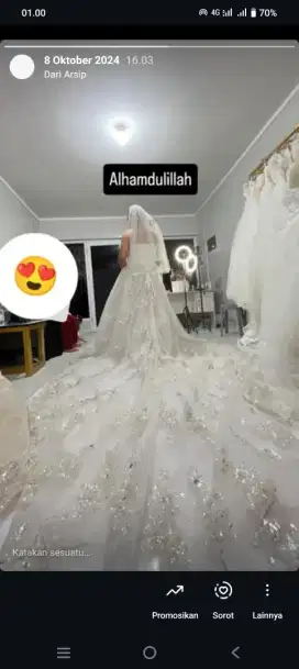 Jual Gaun pengantin.