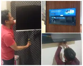 Braket +pasang atau pasang saja jika sudah ada bracket breket led tv