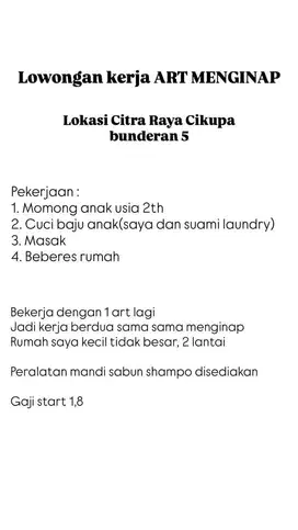 Dicari art menginap