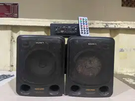 Speaker sony 5 inch & ampli mini