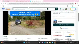 Dijual Cepat Tanah Pinggir Jalan Utama Aspal lebar 6X20mter 40jt