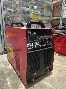 MESIN LAS BEKAS RHINO MMA 500A MESIN LAS RHINO BEKAS SMAW STIK 3 PHASE