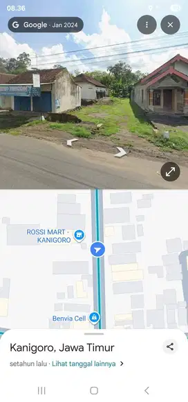 Tanah kosong murah pinggir jalan SHM luas 229 M