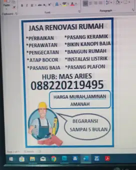 Jasa renovasi rumah baru atau lama