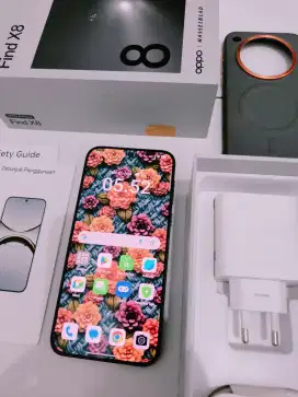 Oppo Find X8 5G 12/256 Fulset Ori Garansi Bulan 12 2025