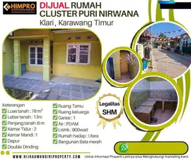 Dijual rumah di nirwana klari karawang