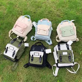 Tas Doughnut Macaron Pastel Series OEM / Tas Sekolah
