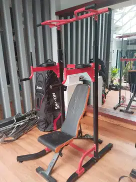 Dijual alat pull up + adjust bench murah