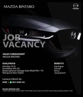 Salesman / Sales Girl di Mazda Bintaro Jaya