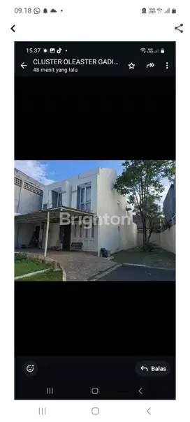 INVESTASI TERBAIK ! Rumah di Cluster Oleaster, Gading Serpong
