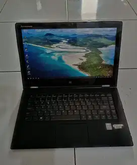 Laptop lenovo yoga touch screen i7 ram 8 SSD 256 Batre awet