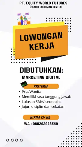 Dicari Secepatnya