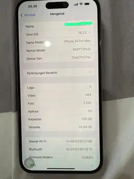 Iphone 14 promax 128 ex ibox