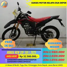 HONDA NEW CRF 150 L 2025 CASH/KREDIT SYARAT MUDAH KTP/KK
