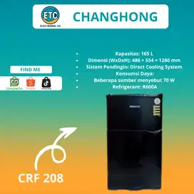 KULKAS MINIMALIS  2 PINTU CRF-208 CHANGHONG