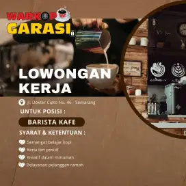 DIBUTUHKAN SEGERA BARISTA – Ahli dalam meracik dan menyajikan minuman
