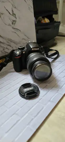 Kamera DSLR Nikon D3200 Lensa 18-55mm Hitam Mulus - Second