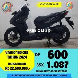 HONDA VARIO 160 CBS TAHUN 2024 BISA CASH, KREDIT ATAU TUKAR TAMBAH