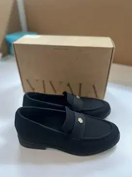 CLASSIC PENNY LOAFERS (LIANA) VIVAIA SIZE 38 BLACK
