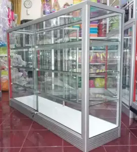 Etalase Kaca Dan Aluminium 1,5Mx1M