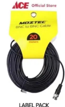 Kabel CCTV BNC to BNC Moztec 20 M