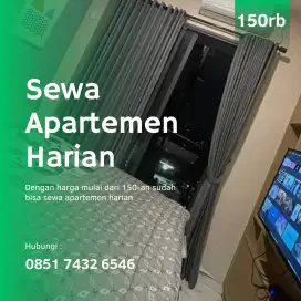 Menyewakan apartemen harian Green Pramuka City murah