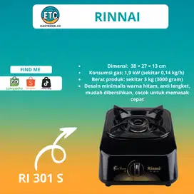KOMPOR 1 TUNGKU RI-301 S RINNAI