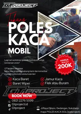 POLES KACA MOBIL BARET