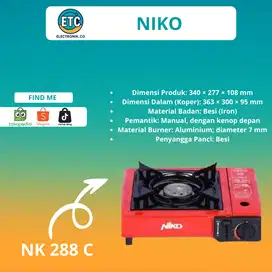 KOMPOR MINIMALIS PORTABEL NK-268 C NIKO