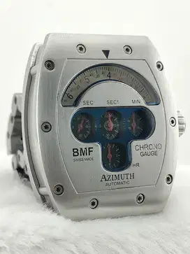 AZIMUTH BMF MECHA GAUGE AUTOMATIC SILVER STEEL