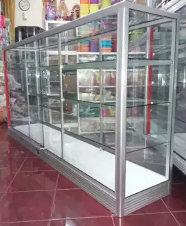 Etalase Panjang 2M x 1M Untuk Perlengkapan Usaha Anda