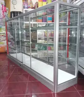 Etalase Panjang 2Mx1M Untuk Agen Toko/ Warung dll