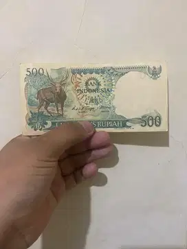 Uang kuno 500 kertas rusa 1988