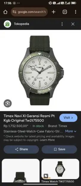 Timex navy XL original