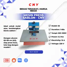 Mesin Press Sablon CNY 62