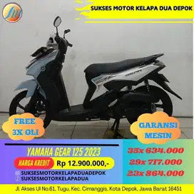 YAMAHA GEAR 125 2023 CASH/KREDIT DP MULAI 400RB AJA