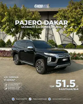 Pajero Dakar Ultimate 2.4 solar non sunroof at 2022 garansi