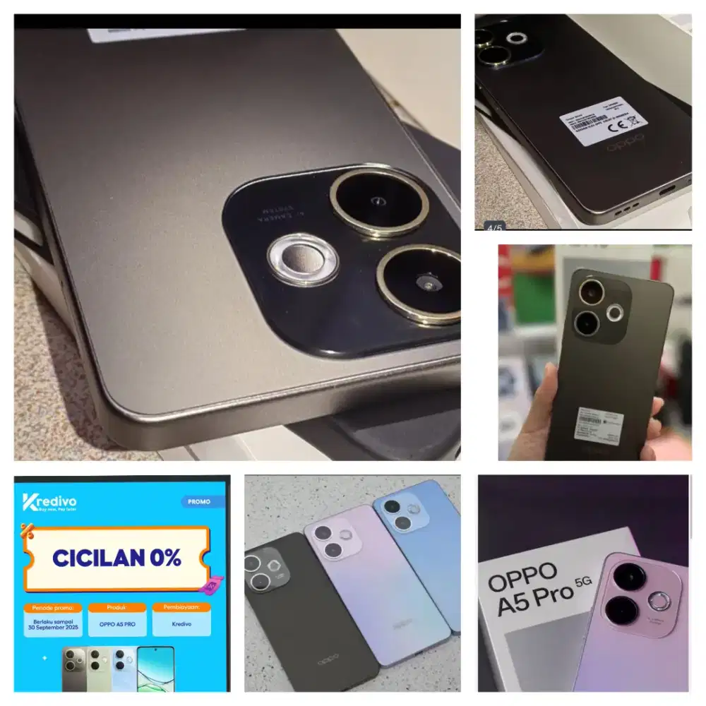 Oppo A5 Pro 5G  8/256GB Cicilan 0% Free 2x Cicilan Kredit Sekarang !