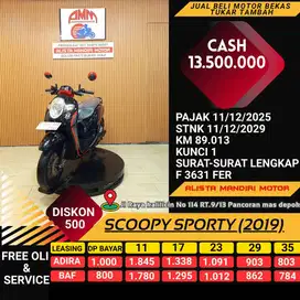 HONDA SCOOPY SPORTY YH 2019 BISA BAYAR VIA CC / PAYLATER