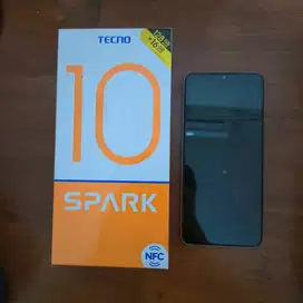 TECNO SPARK 10 BLUE / WHITE | 8/128 | GARANSI RESMI | HANDPHONE SECOND